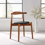 Chenin Dining Side Chair in Dark Walnut Black