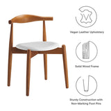 Chenin Dining Side Chair in Dark Walnut White