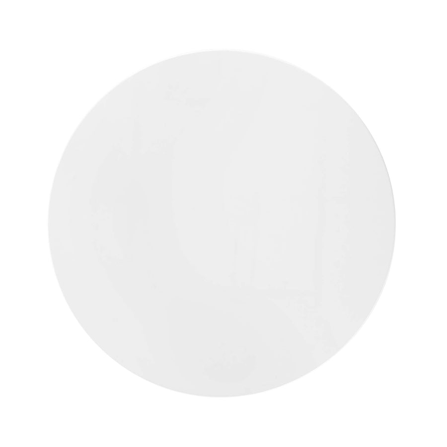 Lumen 36" Round Wood Dining Table in White