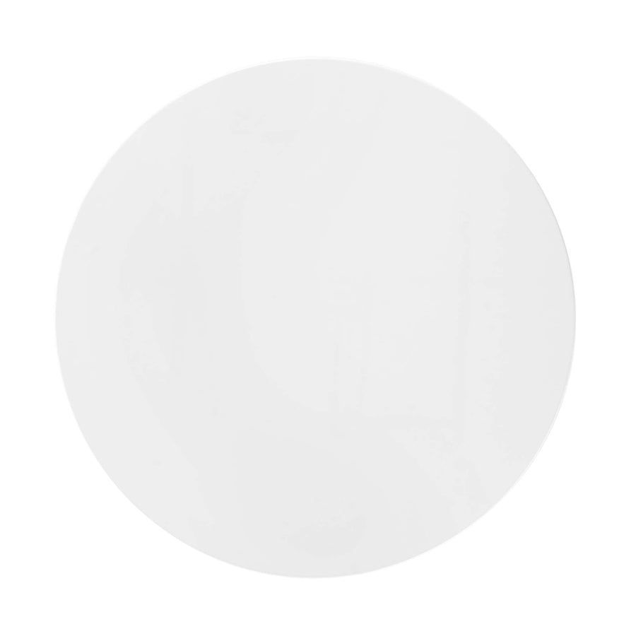 Lumen 40" Round Wood Dining Table in White