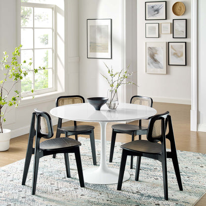 Lippa 48" Round Wood Dining Table by Furniture For America