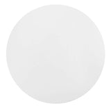 Lumen 54" Round Wood Dining Table in White