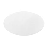Lumen 60" Oval Wood Dining Table in White