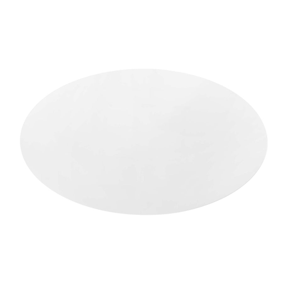 Lumen 60" Oval Wood Dining Table in White