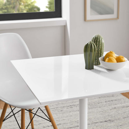 Lippa 28" Square Wood Dining Table by Furniture For America