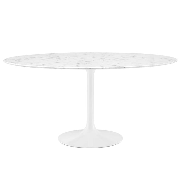 Lippa 60" Round Faux Marble Dining Table by Furniture For America