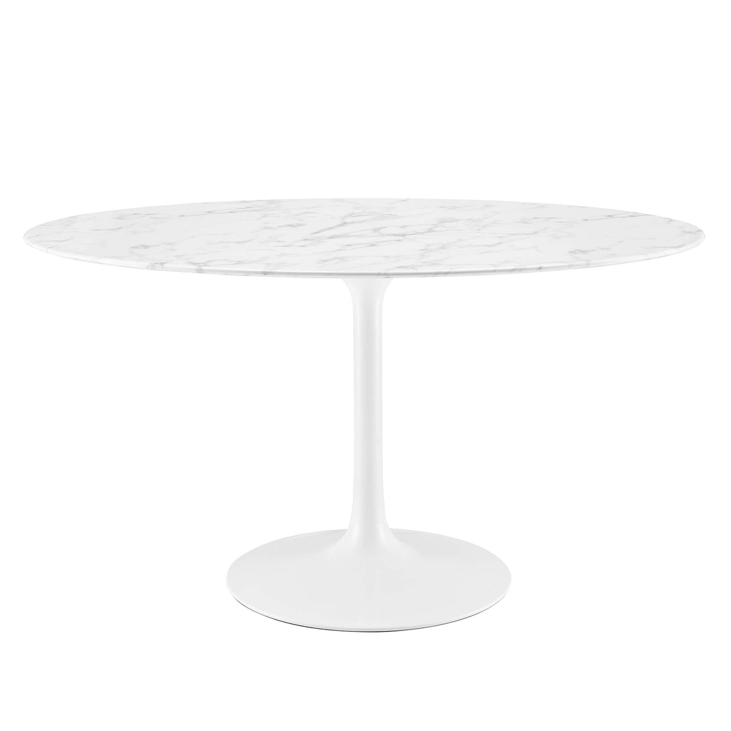 Lippa 54" Oval Faux Marble Dining Table by Furniture For America