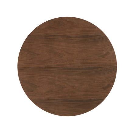 Lippa 36" Round Wood Dining Table in Walnut