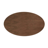 Lumen 60" Oval Wood Dining Table in Walnut