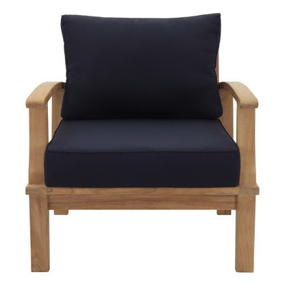 Marina Outdoor Patio Teak Armchair by Furniture For America