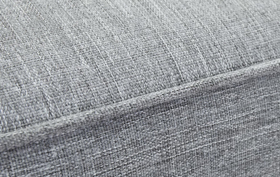 Cove Outdoor Patio Teak Loveseat in Natural Gray
