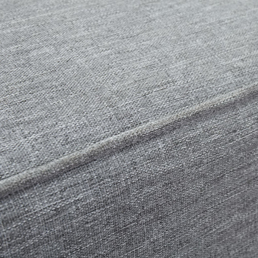 Cove Outdoor Patio Teak Corner Sofa in Natural Gray