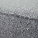 Cove Outdoor Patio Teak Right-Facing Sofa in Natural Gray