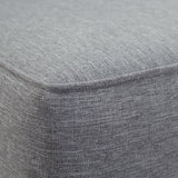 Cove Armless Outdoor Patio Teak Sofa in Natural Gray