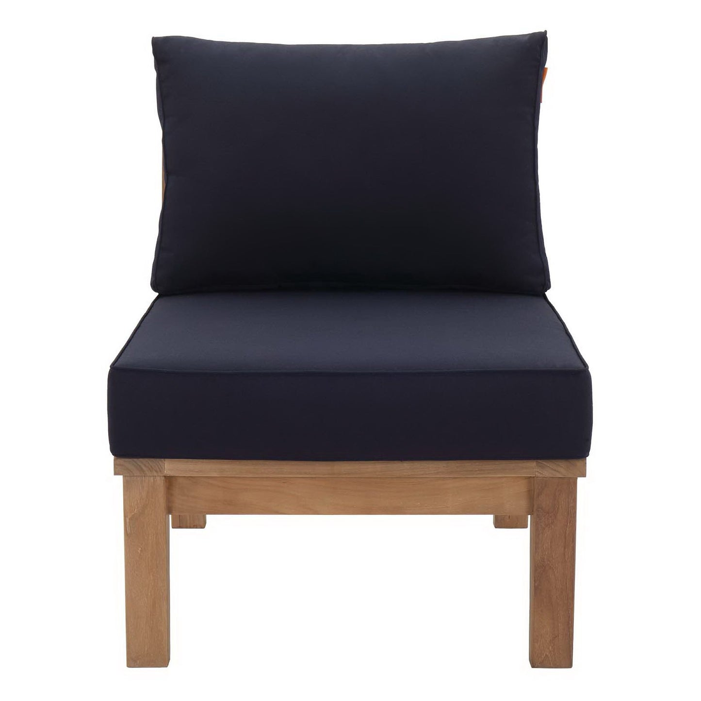 Marina Armless Outdoor Patio Teak Sofa by Furniture For America
