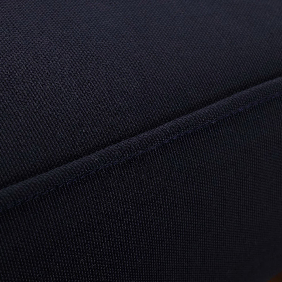 Cove Outdoor Patio Teak Single Chaise in Natural Navy