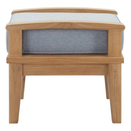 Marina Outdoor Patio Teak Ottoman by Furniture For America