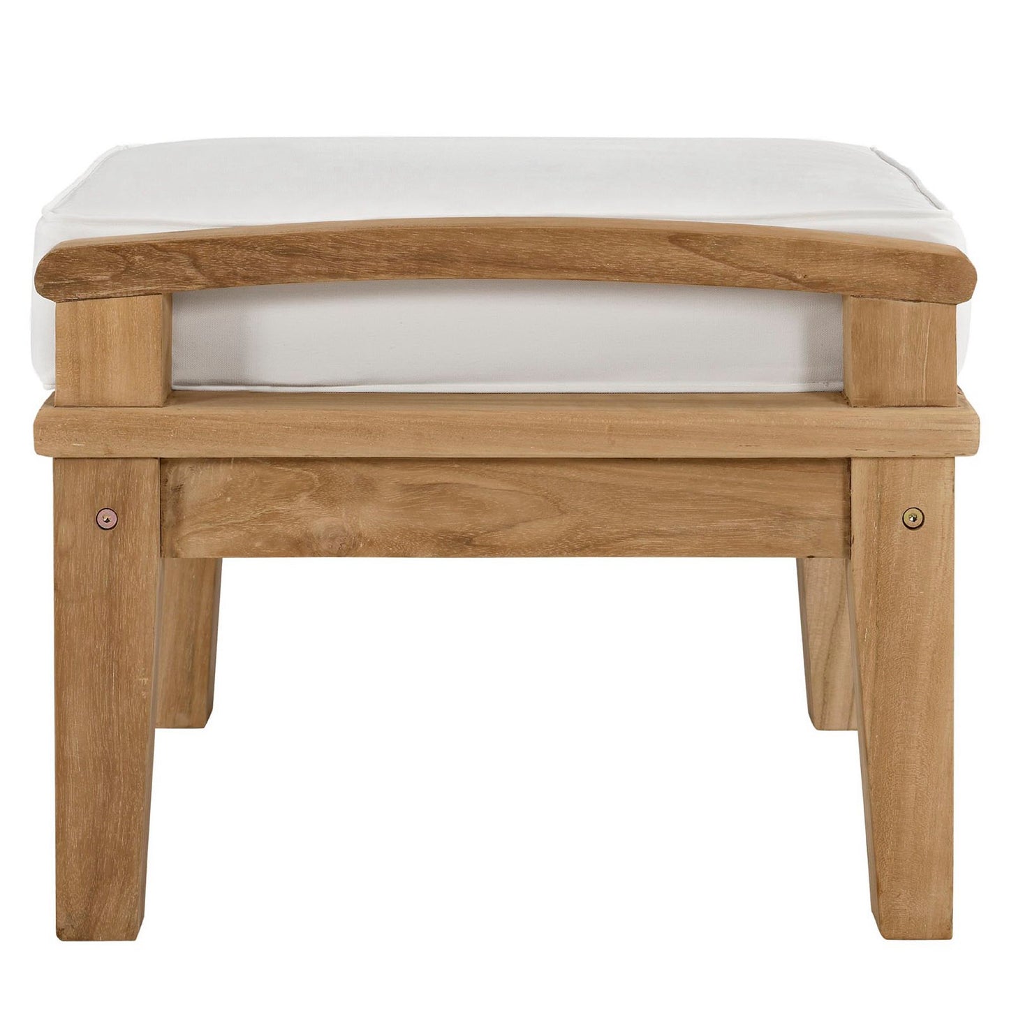 Marina Outdoor Patio Teak Ottoman by Furniture For America