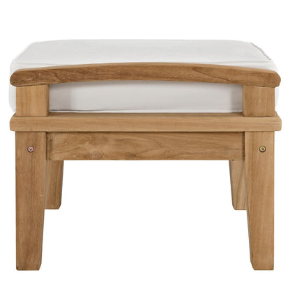 Marina Outdoor Patio Teak Ottoman by Furniture For America
