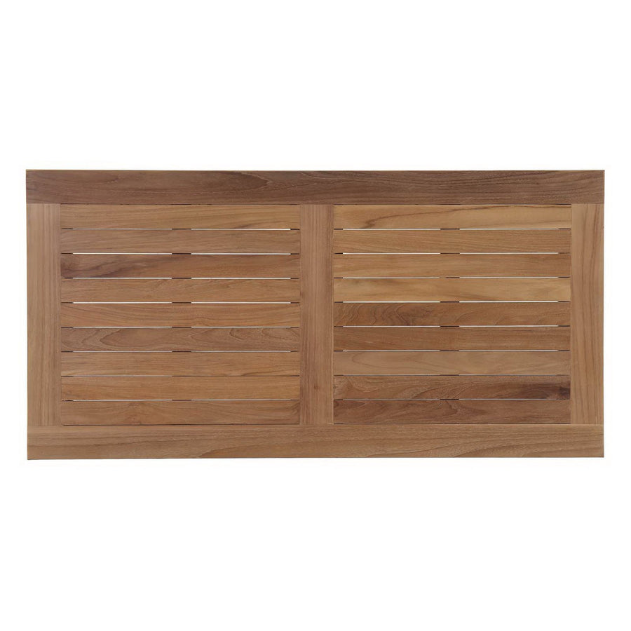 Cove Outdoor Patio Teak Rectangle Coffee Table in Natural
