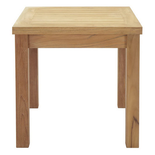 Marina Outdoor Patio Teak Side Table by Furniture For America