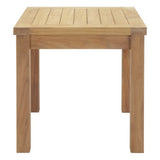 Cove Outdoor Patio Teak Side Table in Natural