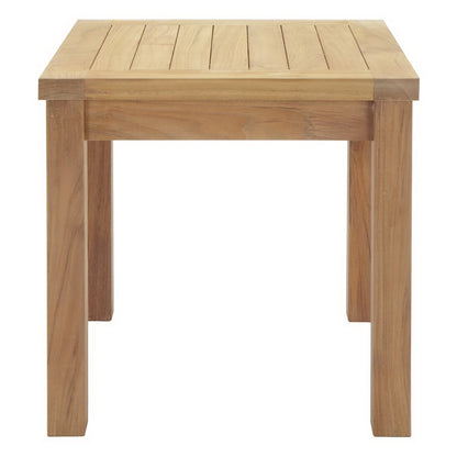 Marina Outdoor Patio Teak Side Table by Furniture For America