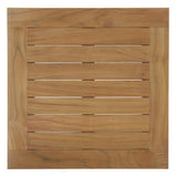 Cove Outdoor Patio Teak Side Table in Natural