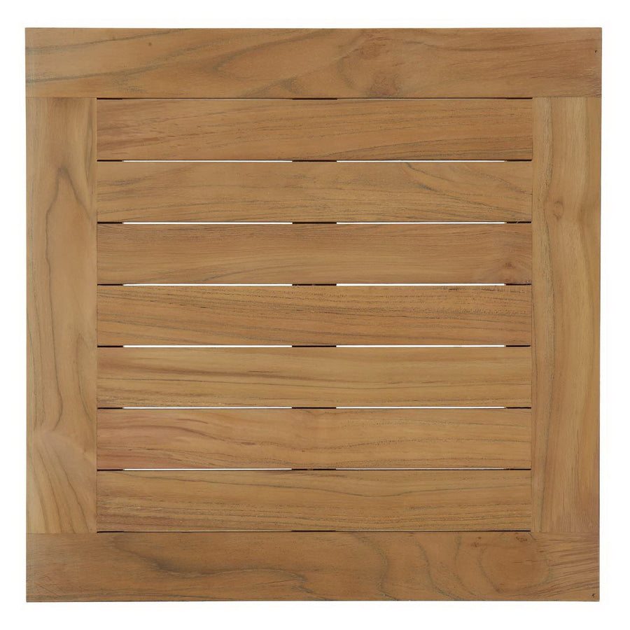 Cove Outdoor Patio Teak Side Table in Natural