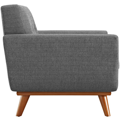 Engage Upholstered Fabric Armchair by Furniture For America