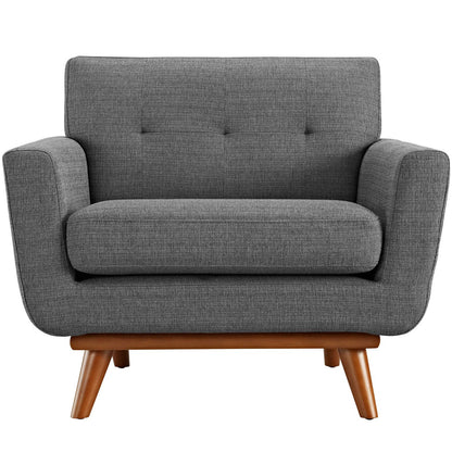 Engage Upholstered Fabric Armchair by Furniture For America