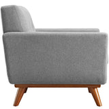 Flint Upholstered Fabric Armchair in Expectation Gray