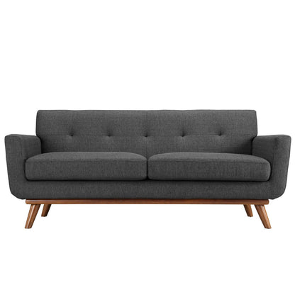 Engage Upholstered Fabric Loveseat by Furniture for America