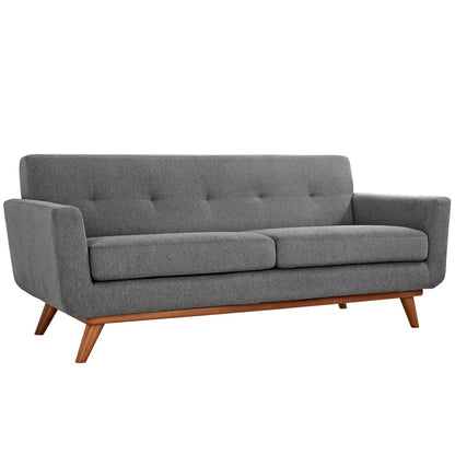 Engage Upholstered Fabric Loveseat by Furniture for America