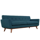 Flint Upholstered Fabric Sofa in Azure