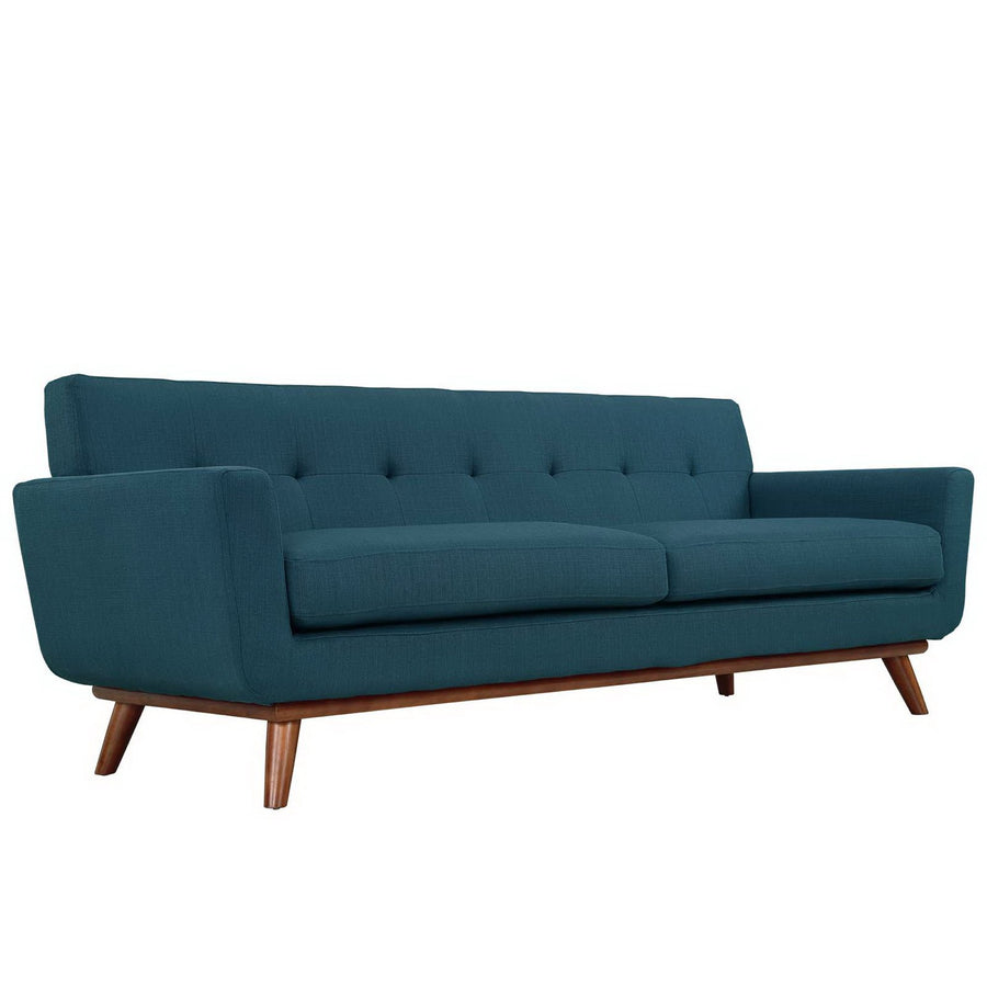 Flint Upholstered Fabric Sofa in Azure