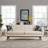 Flint Upholstered Fabric Sofa in Beige