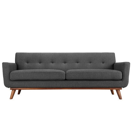 Engage Upholstered Fabric Sofa in Gray