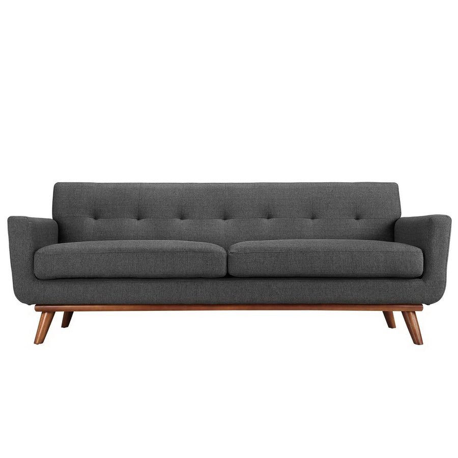Flint Upholstered Fabric Sofa in Gray