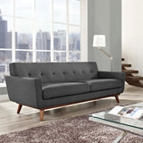 Flint Upholstered Fabric Sofa in Gray