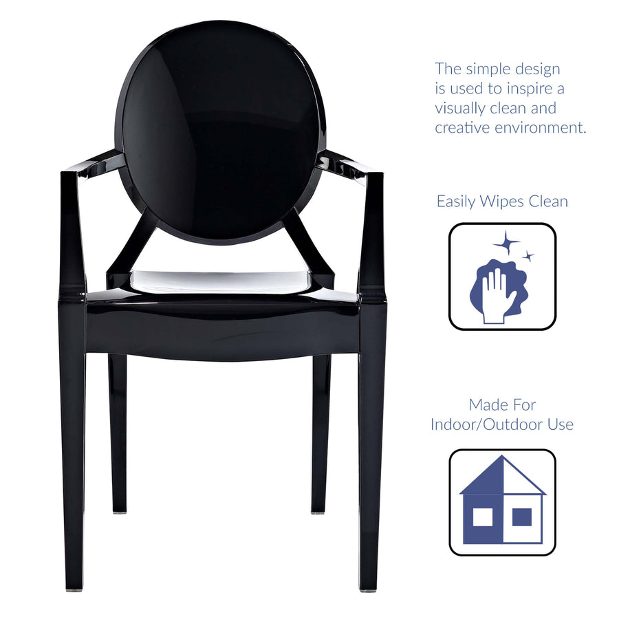 Thistle Dining Armchair in Black