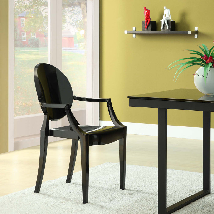 Thistle Dining Armchair in Black
