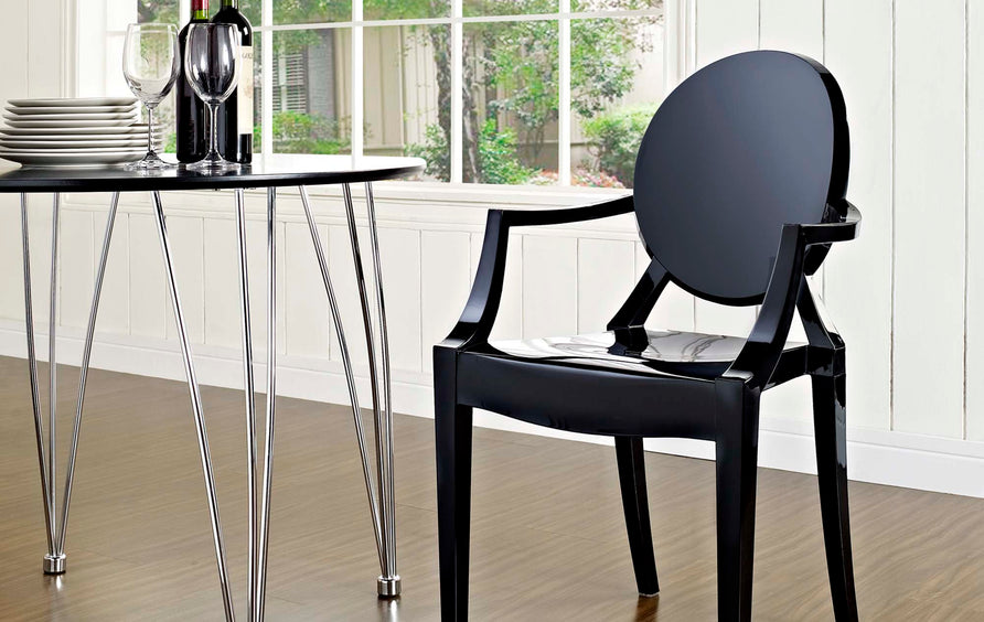 Thistle Dining Armchair in Black
