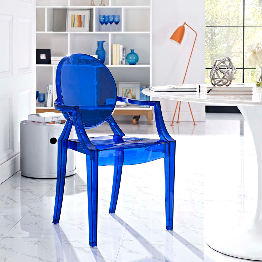 Thistle Dining Armchair in Blue