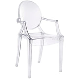 Thistle Dining Armchair in Clear
