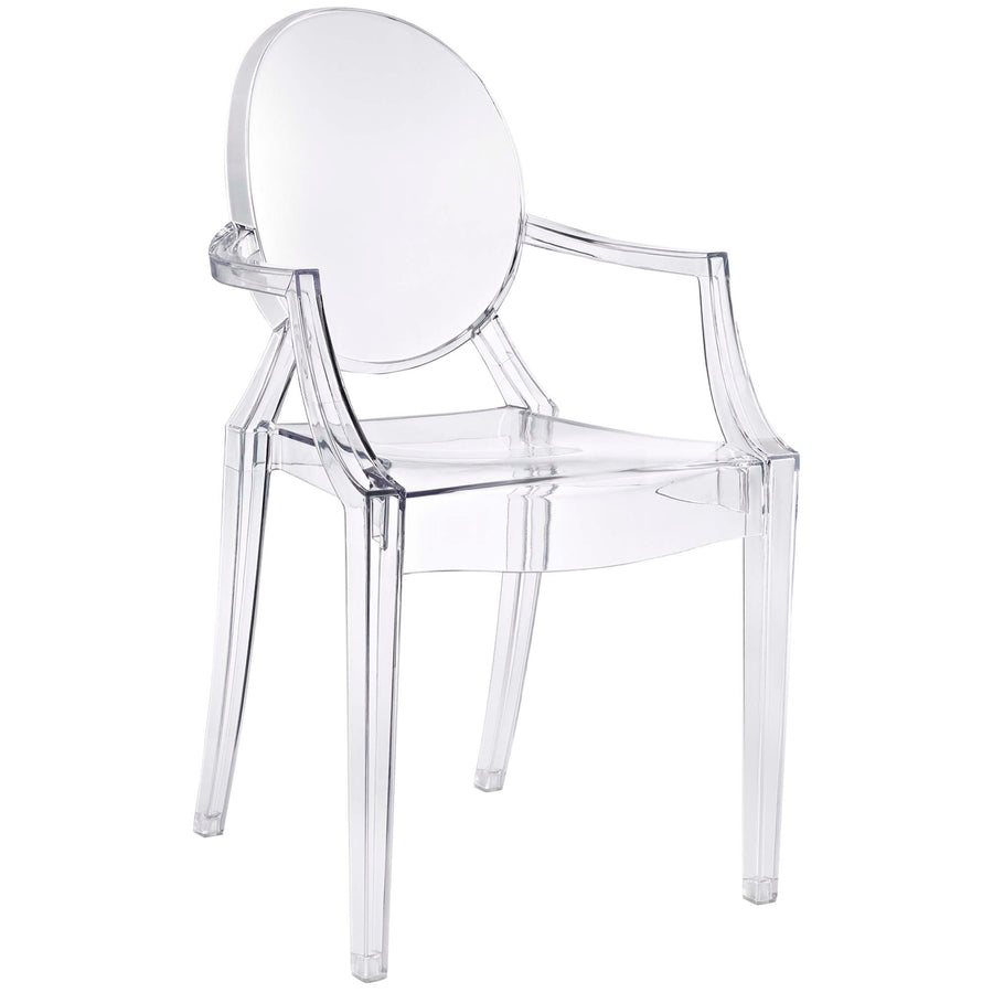 Thistle Dining Armchair in Clear