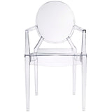 Thistle Dining Armchair in Clear