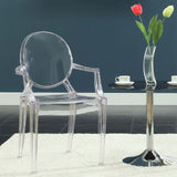 Thistle Dining Armchair in Clear