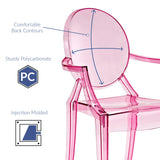 Thistle Dining Armchair in Pink