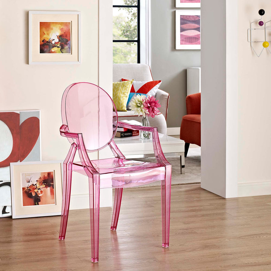 Thistle Dining Armchair in Pink